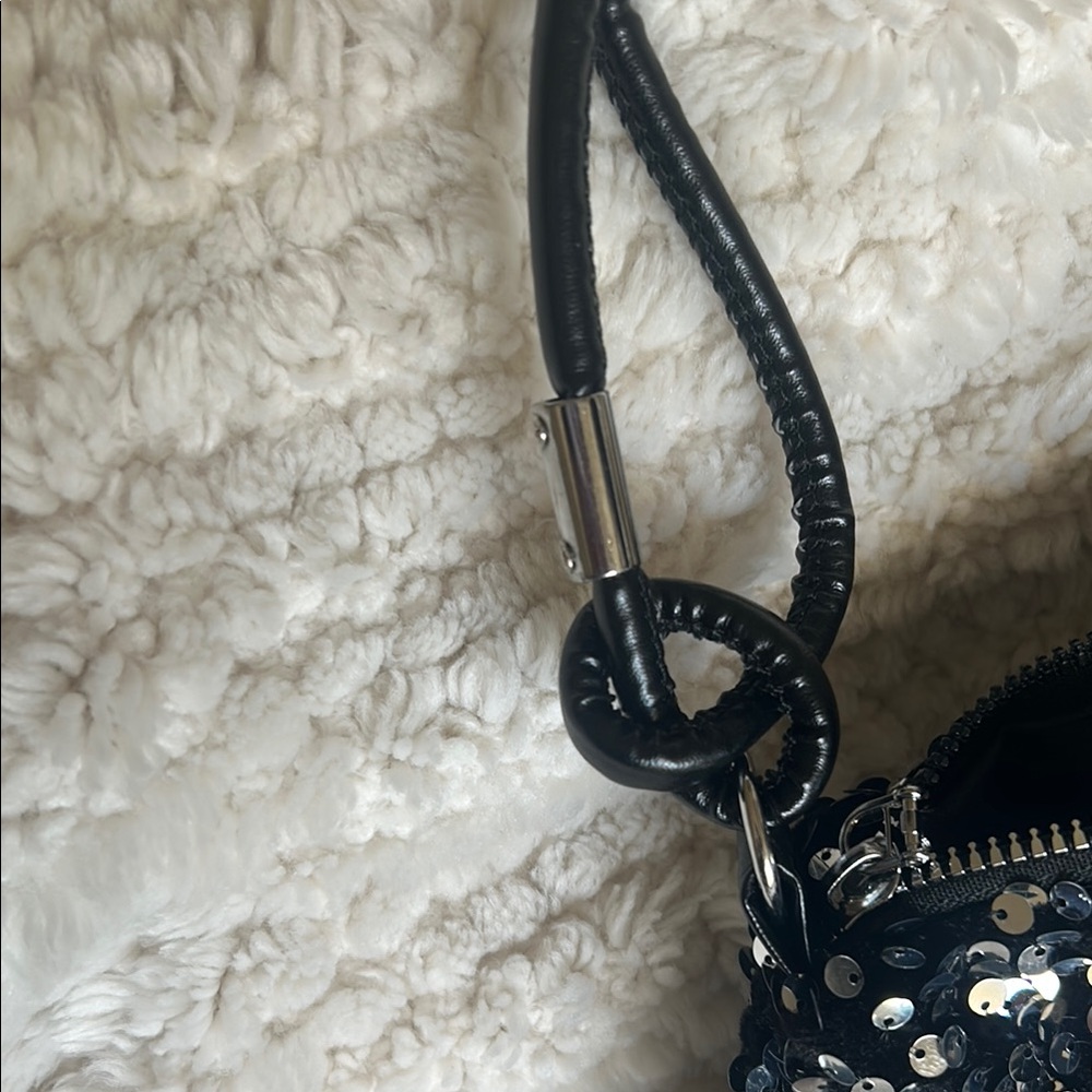 Sequin Black and Silver Women's Bag. NWOT - Picture 3 of 3